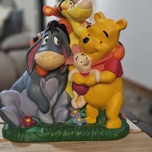 Disney Winnie the Pooh Friends Coin Bank- Yellow, Orange, Gray, Pink, Green